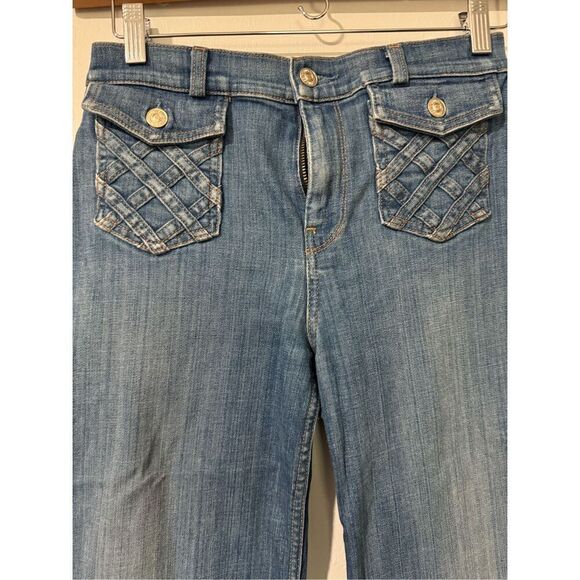 7 for all man kind Women’s lattice pocket culotte Jean - Picture 8 of 8